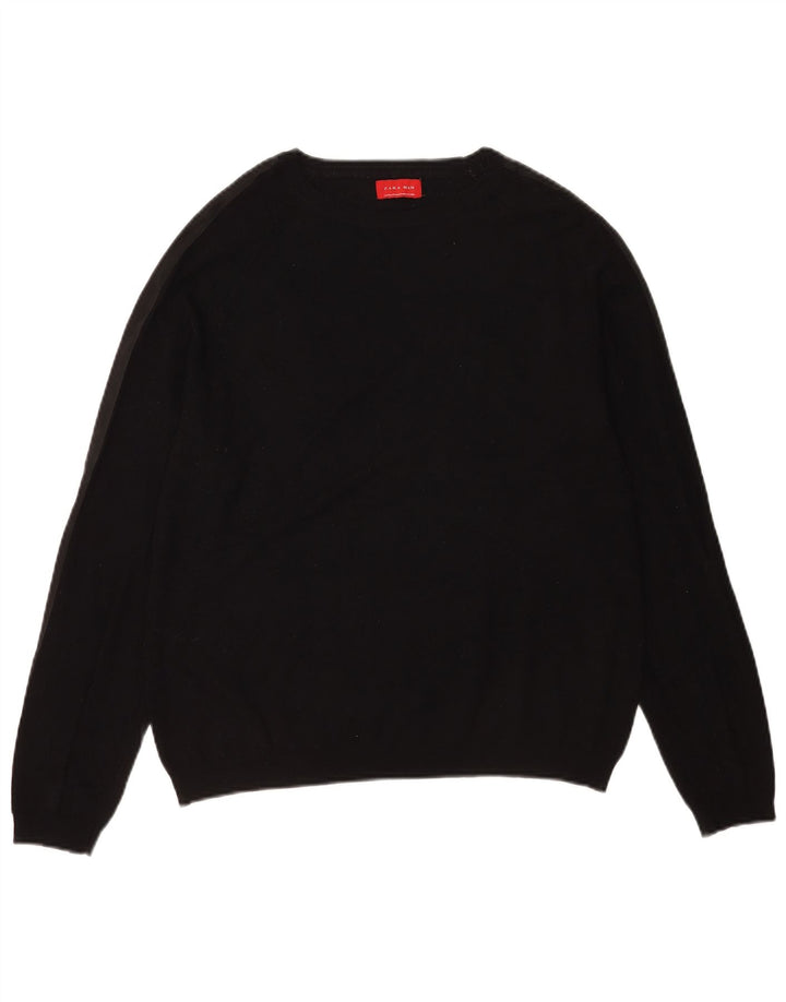 Zara Pull Col Bateau Homme Noir Moyen