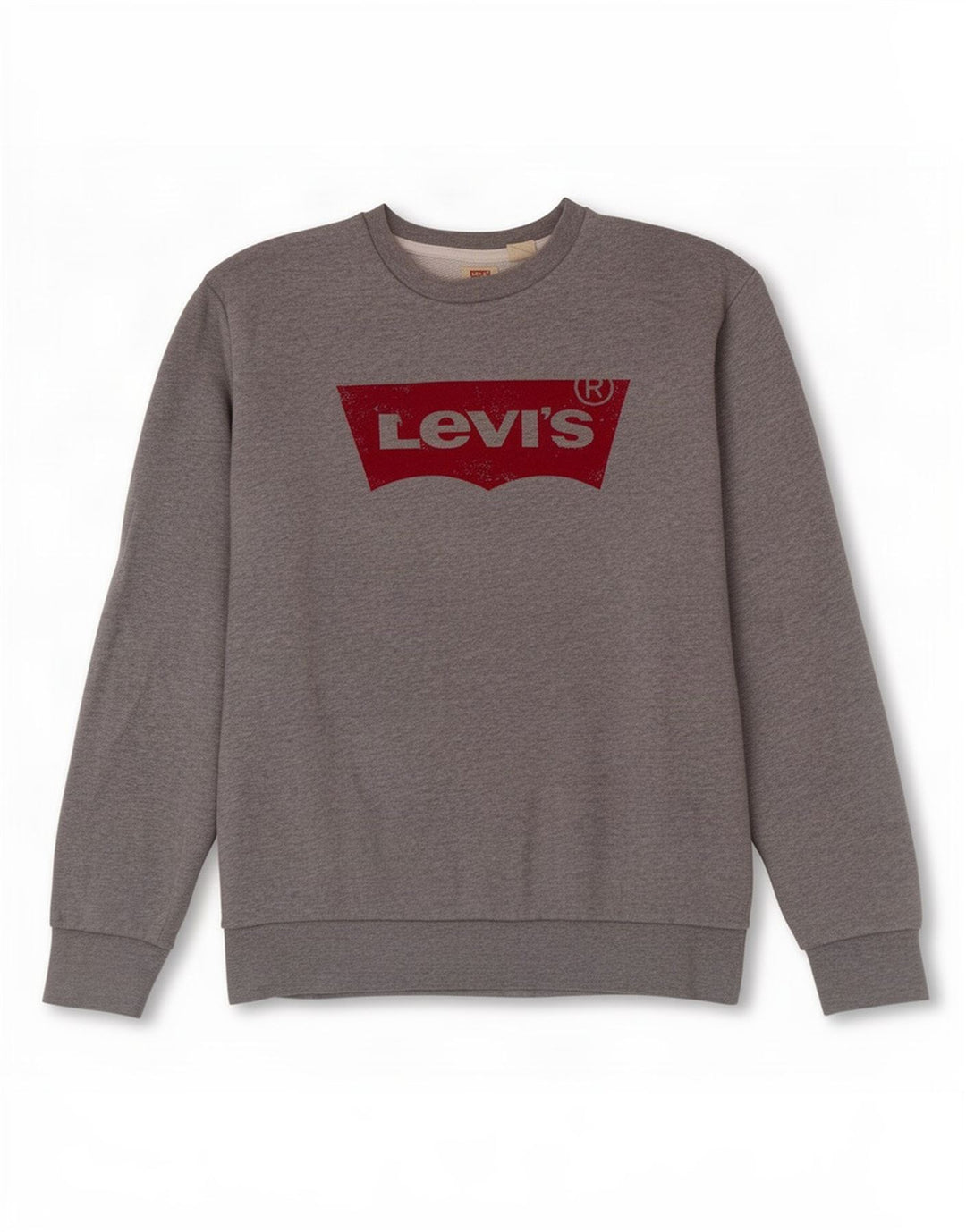 Levi's Graphic Sweatshirt Jumper Small Homme Gris Coton