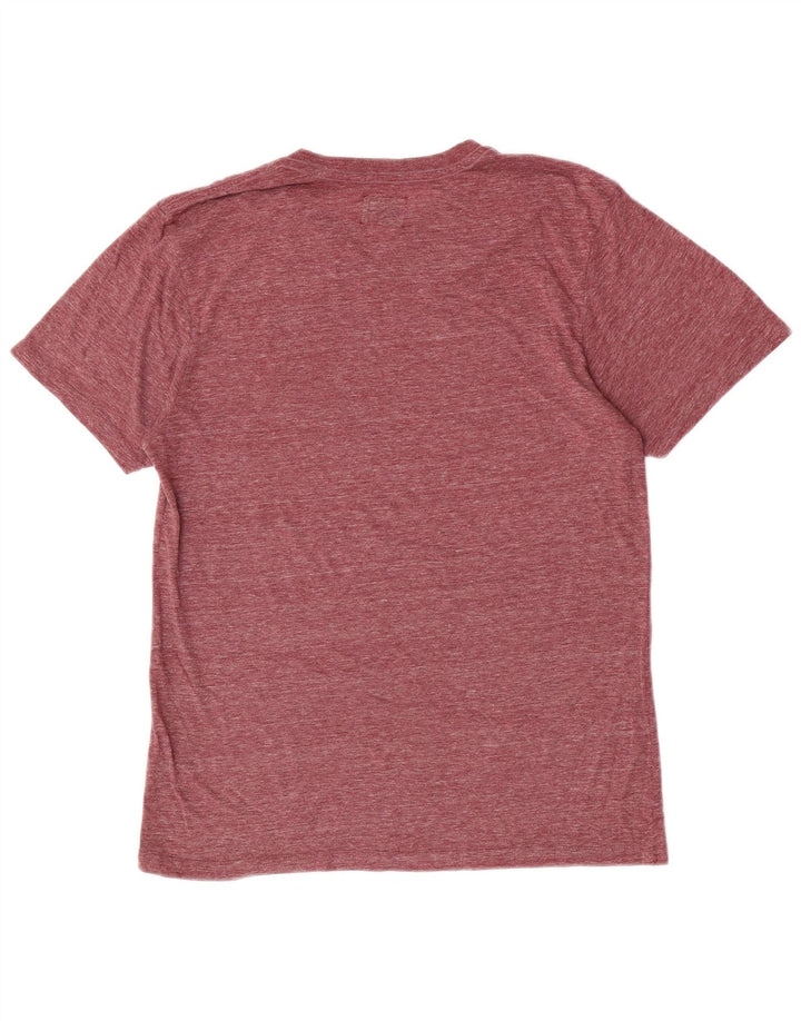 Vans T-shirt graphique pour homme en polyester moucheté bordeaux moyen