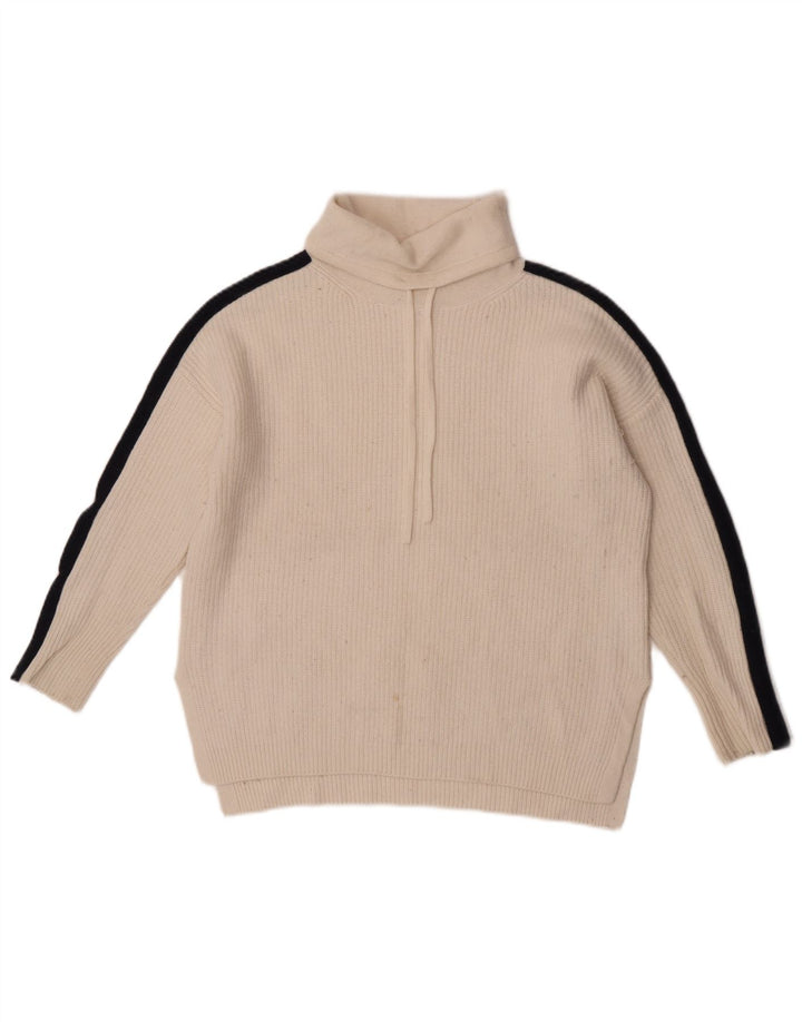 The White Company Pull col roulé pour femme UK 14 Blanc moyen