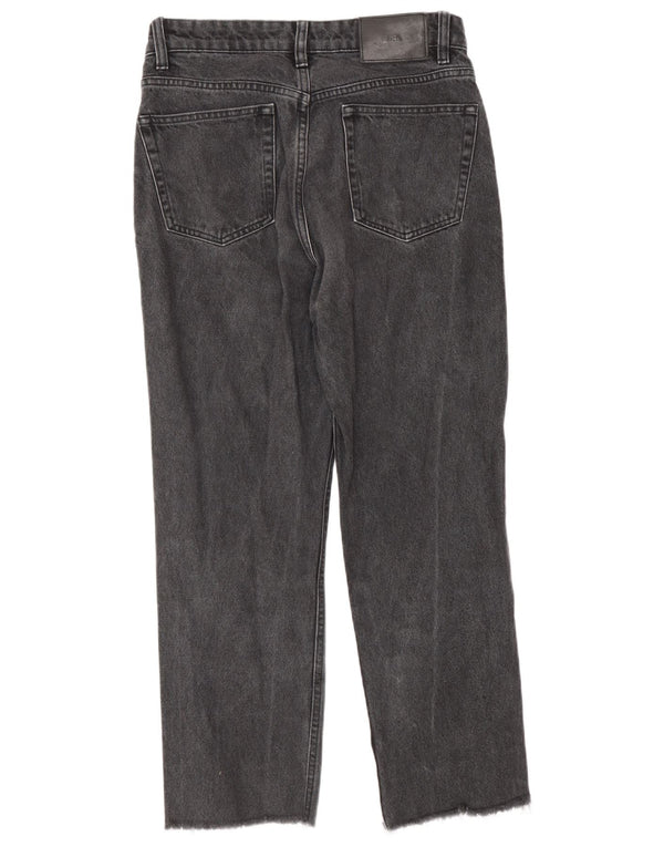 Zara Womens Straight Jeans EU 38 Small W28 L25 Grey Cotton