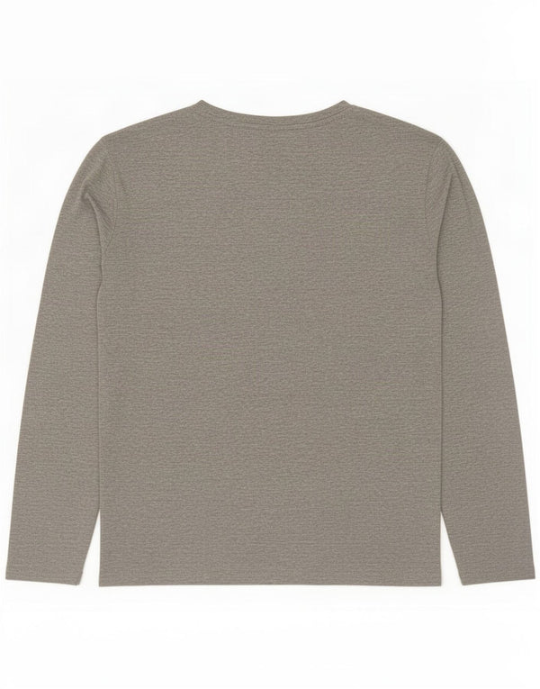 Replay Haut graphique coupe athlétique à manches longues XL pour homme Gris moucheté