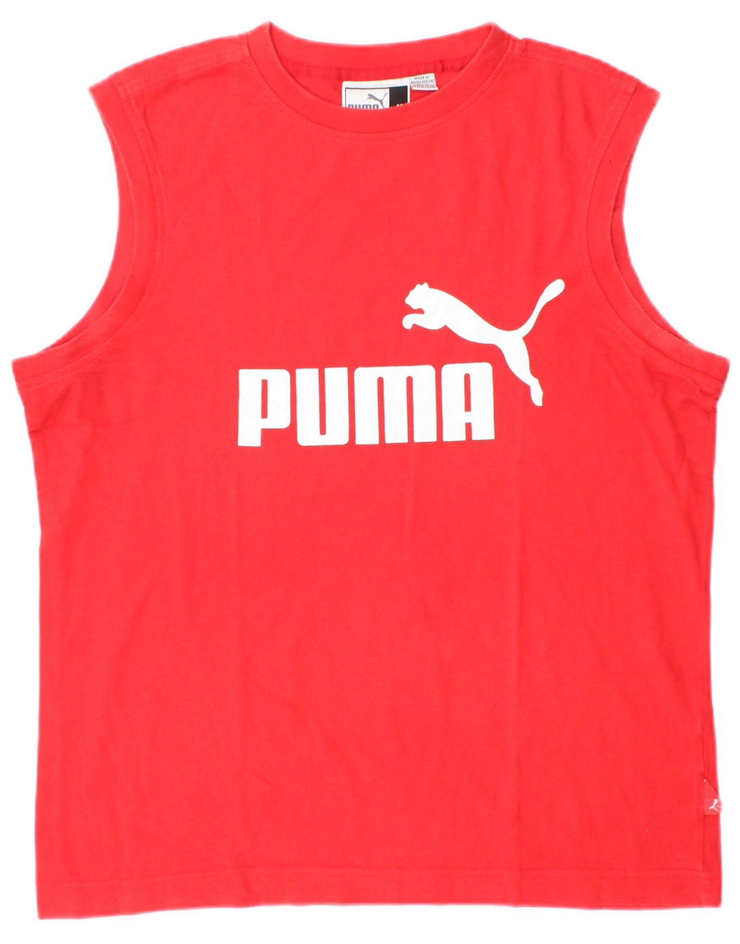PUMA Débardeur Graphic Homme Rouge Moyen