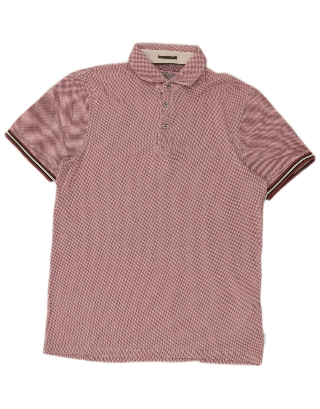 Ted Baker Polo homme taille 2 petit coton tacheté rose