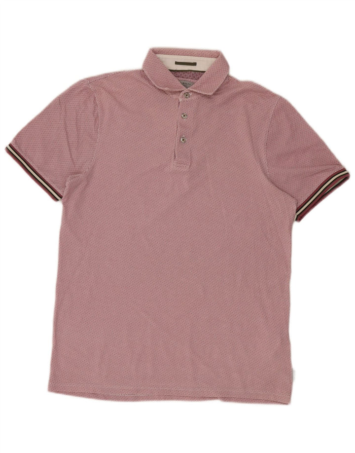 Ted Baker Polo homme taille 2 petit coton tacheté rose