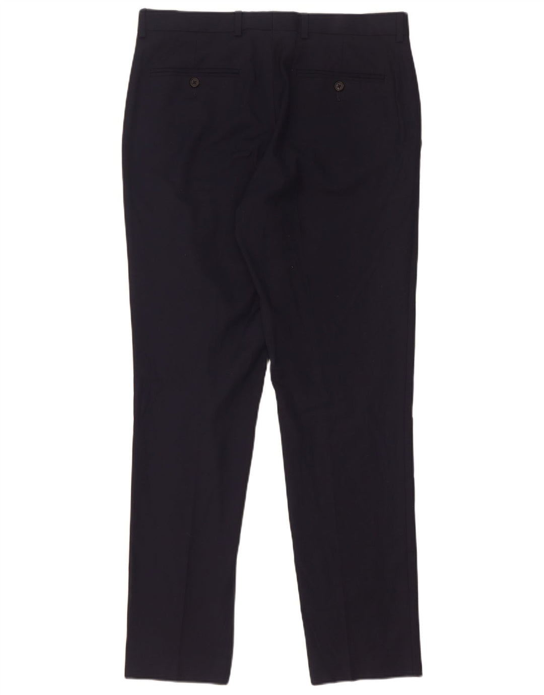Marks & Spencer Pantalon de costume coupe slim pour homme W32 L31 Bleu marine Polyester