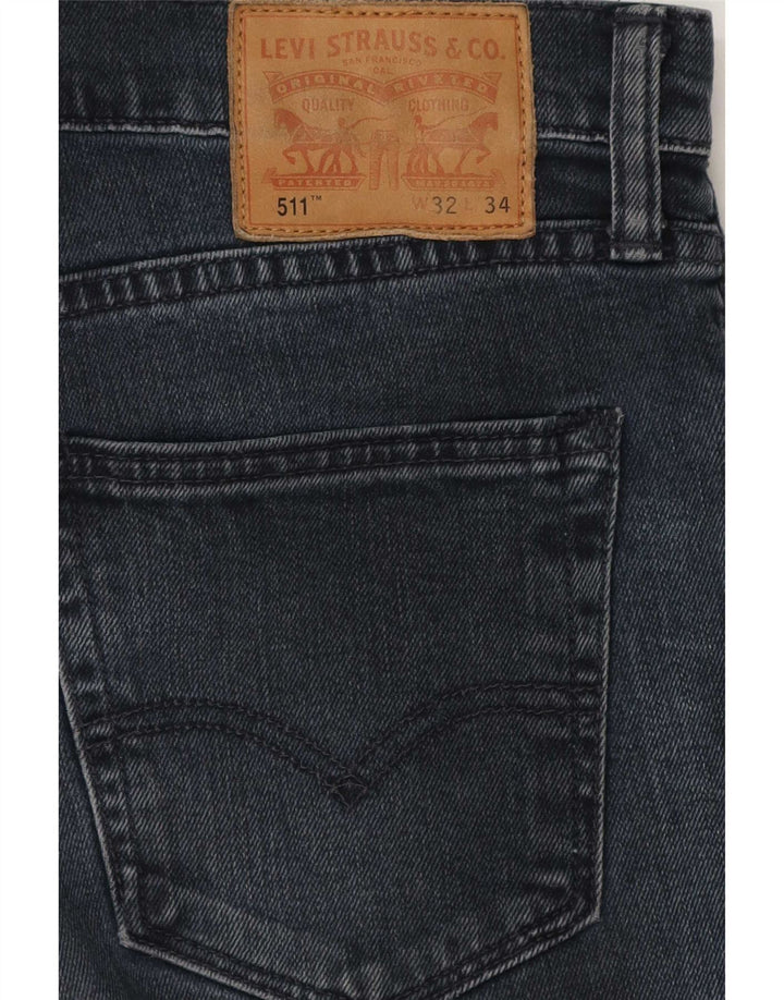 Levi's Jean Slim 511 Homme W32 L26 Bleu Marine Coton
