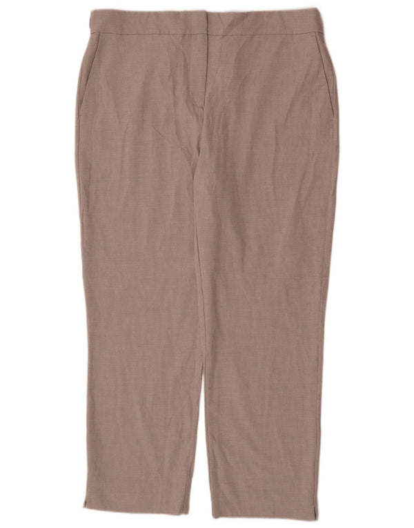 Zara Pantalon Chino Fuselé Taille Haute Femme 2XL W34 L27 Beige