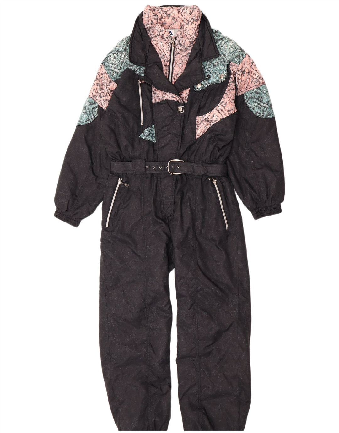 Fila Combinaison de Ski Femme IT 48 XL Noir Colourblock Polyamide