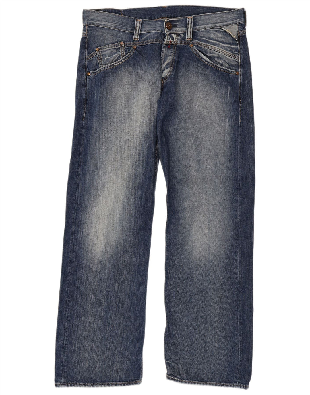 REPLAY Jean droit Homme W36 L34 Bleu Coton