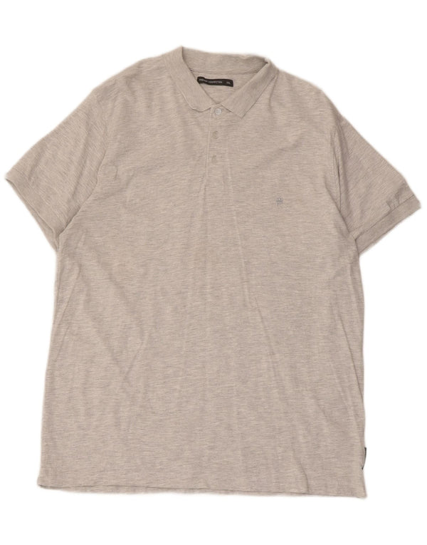 French Connection Polo Homme 2XL Gris Coton