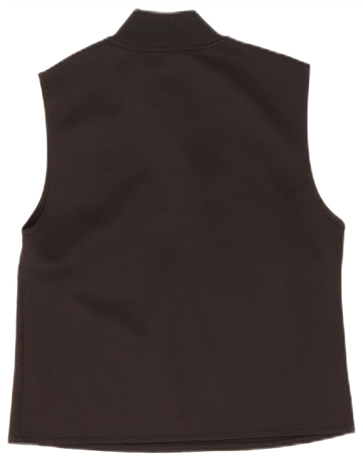 Zara Womens Crop Top UK 12 Coton Noir Moyen