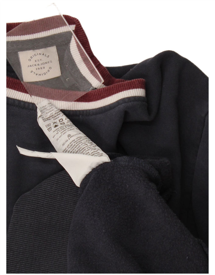 Jack & Jones Sweat-shirt pour homme en coton bleu marine Taille L