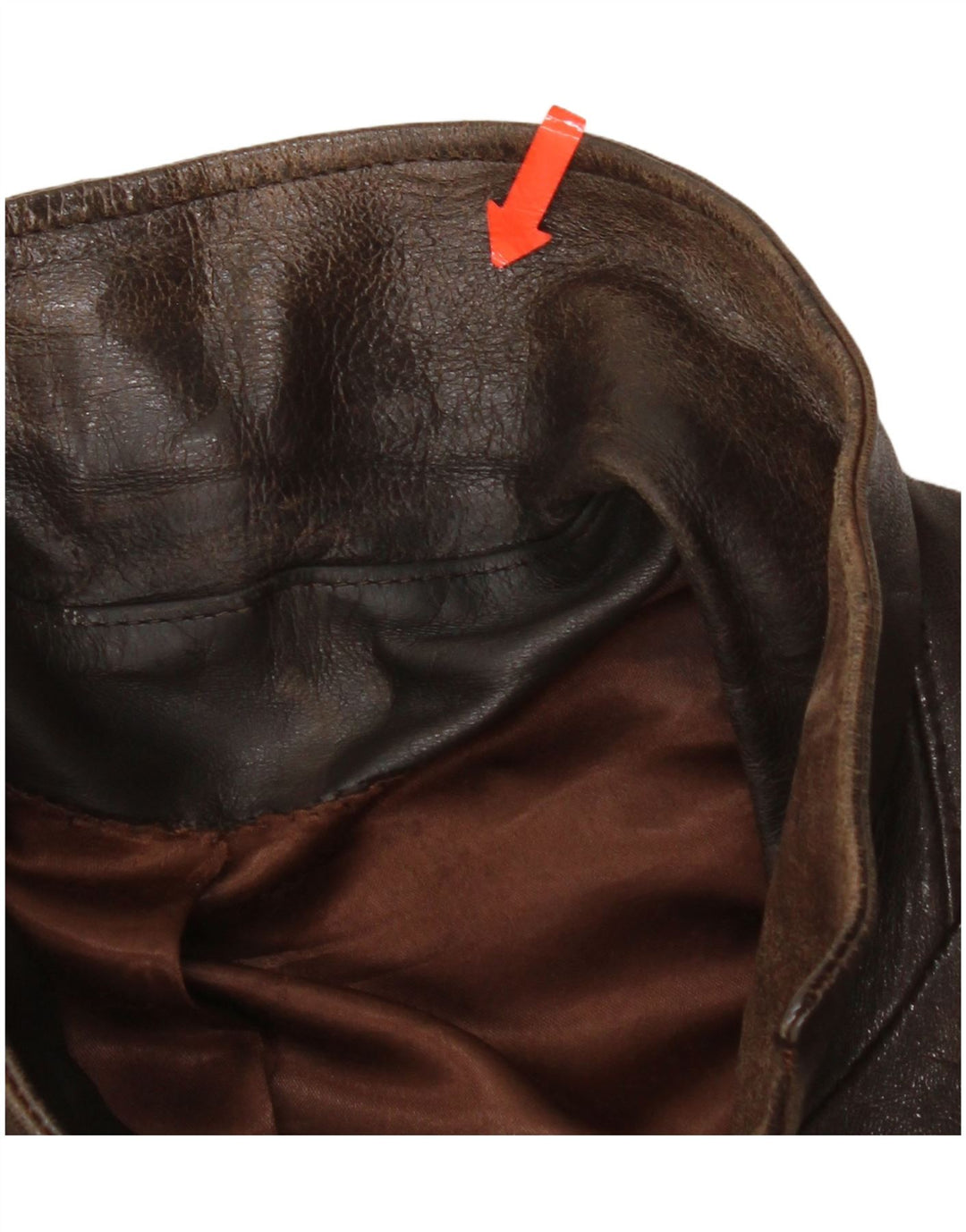 veste en cuir homme vintage UK 42 XL Cuir Marron