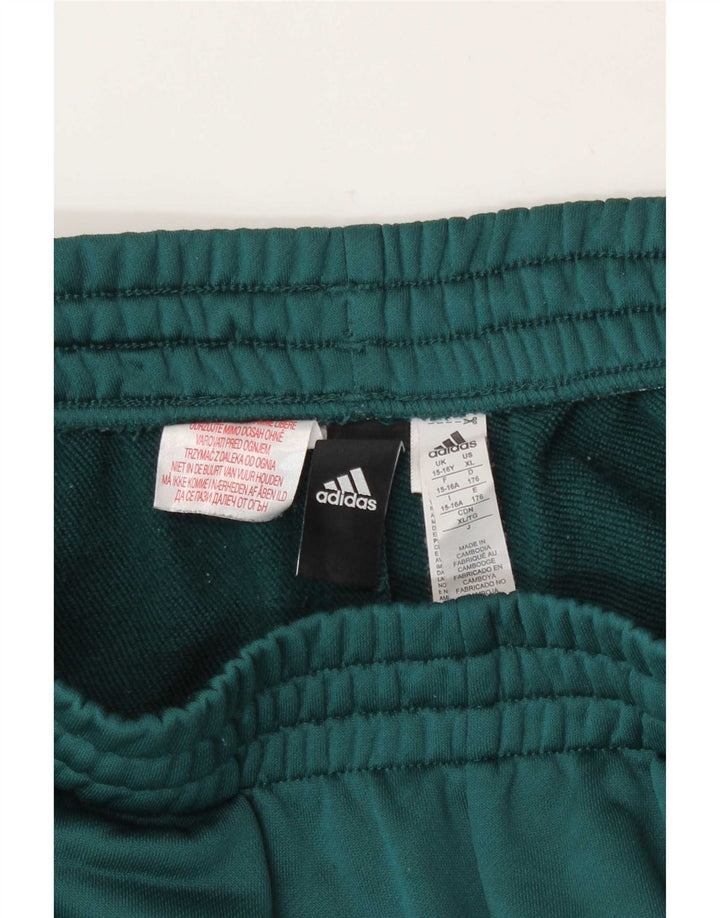 Adidas Short de Sport Garçon 15-16 Ans Vert Polyester