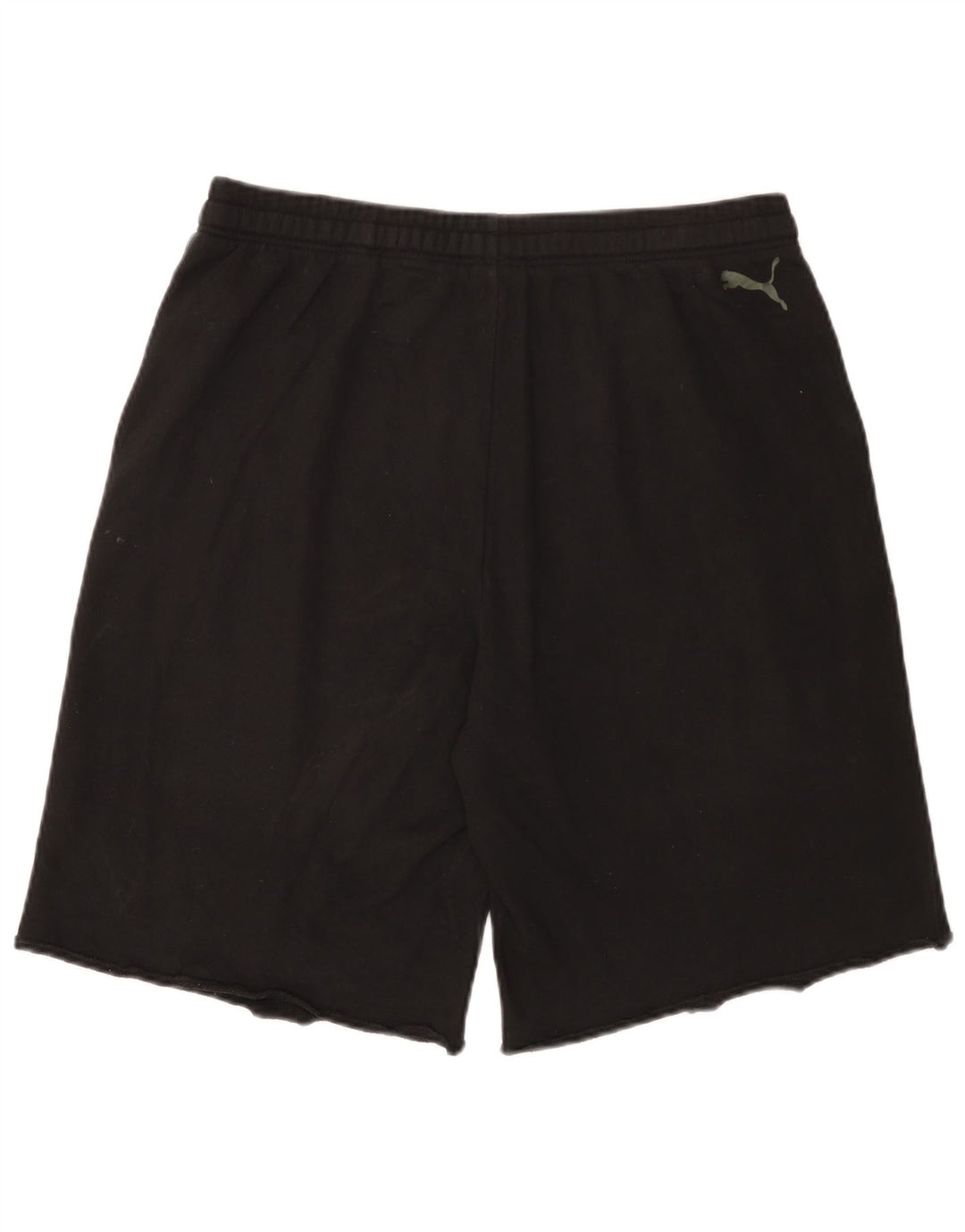 Puma Short de sport graphique pour homme en coton noir Taille L