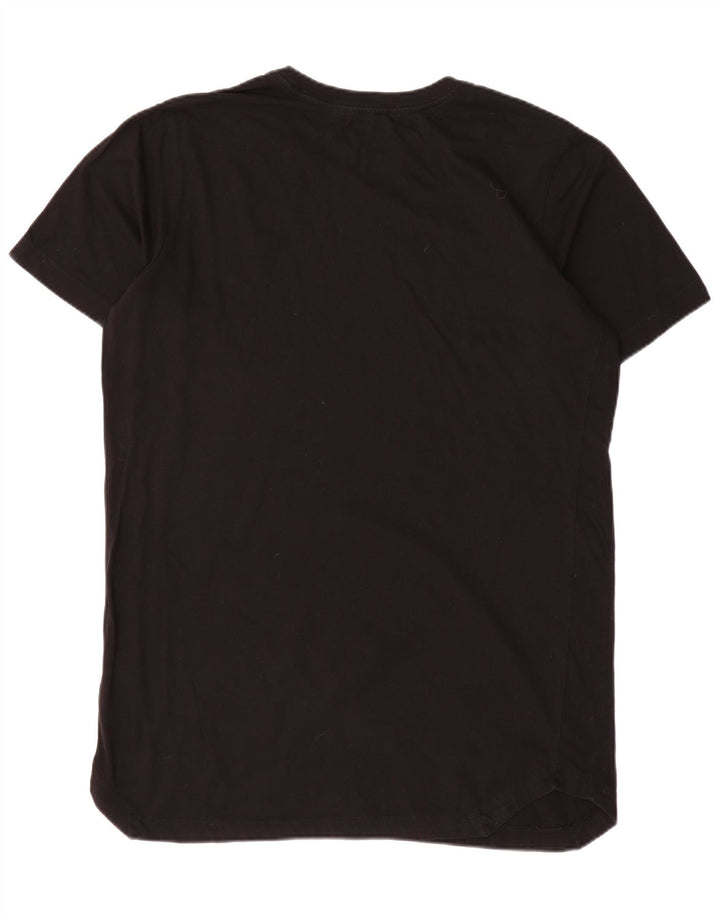 Nike T-shirt à manches courtes pour homme en coton noir Taille L