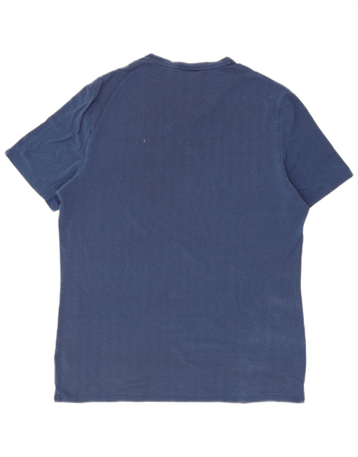 Fila T-Shirt Homme Top XL Bleu Chevrons Coton