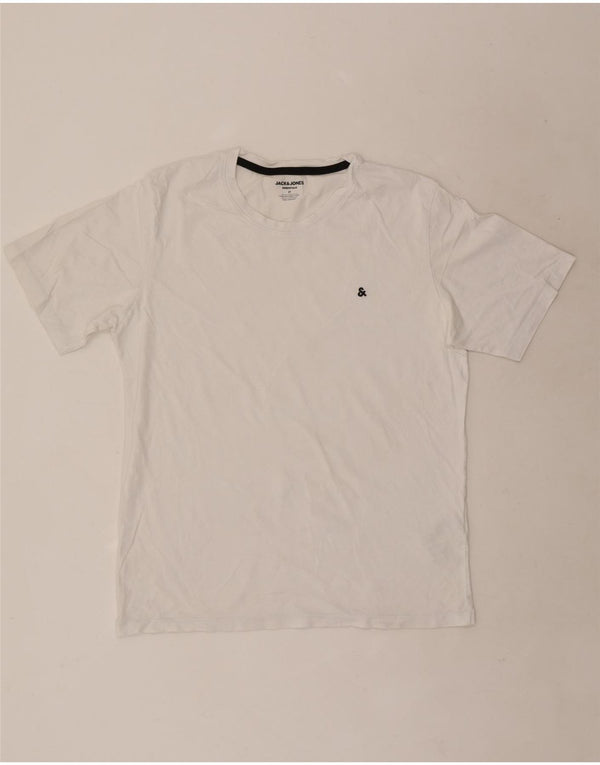 Jack & Jones T-Shirt Homme Blanc Moyen Coton