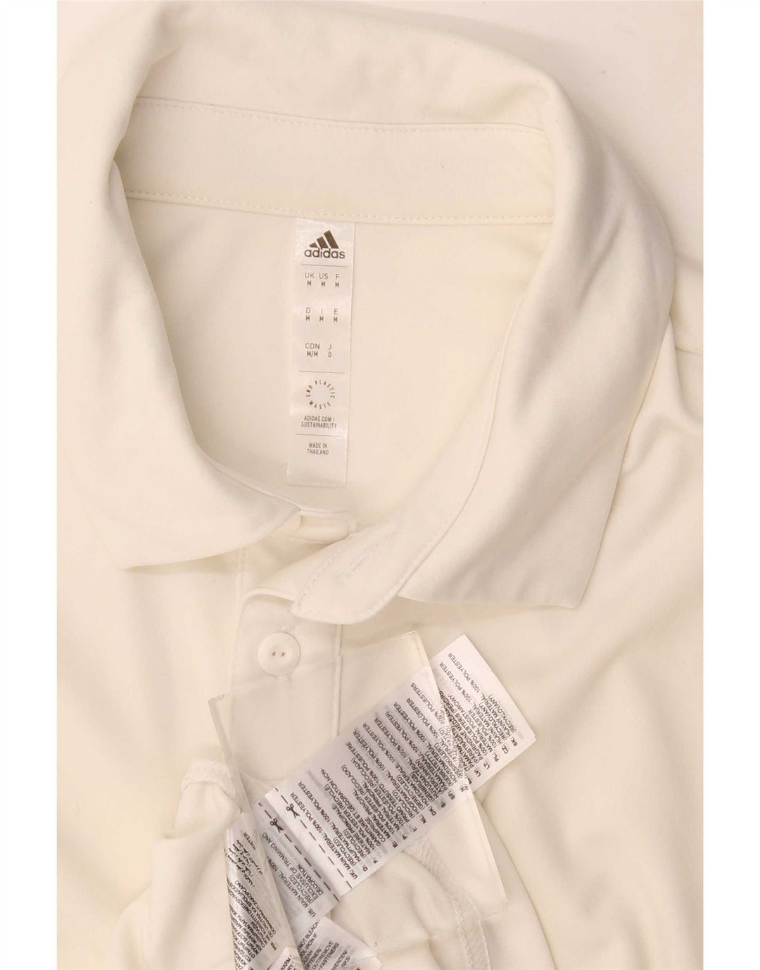 Adidas Polo Aeroready Homme Blanc Moyen Polyester
