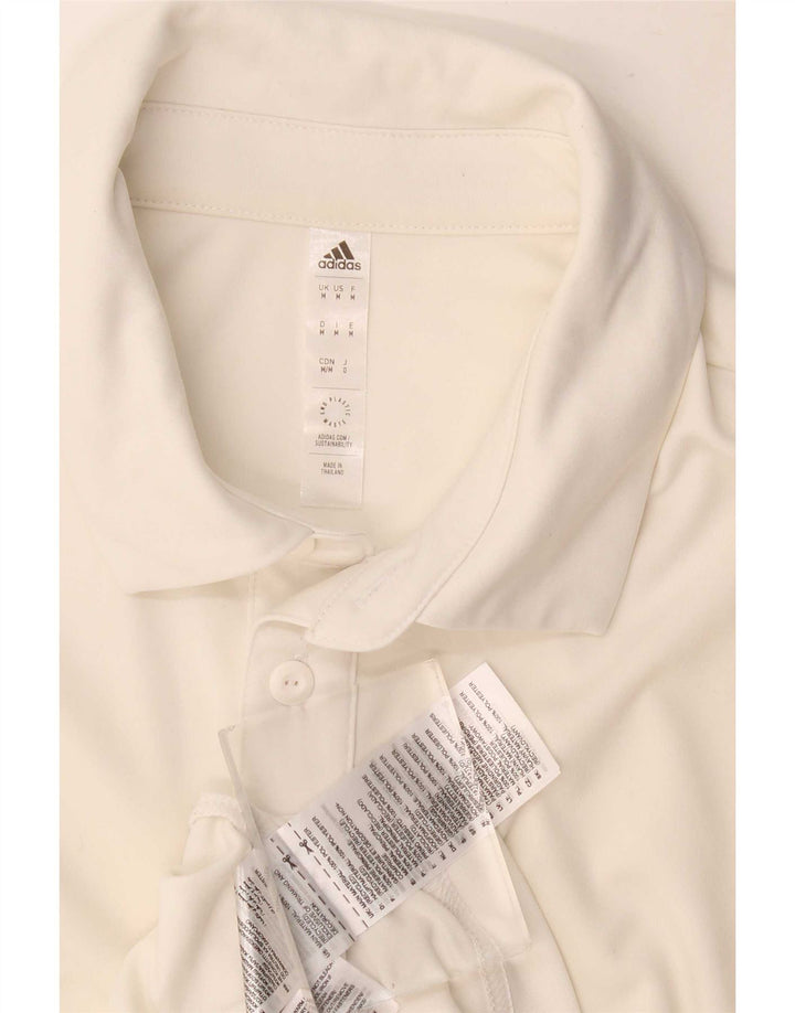 Adidas Polo Aeroready Homme Blanc Moyen Polyester