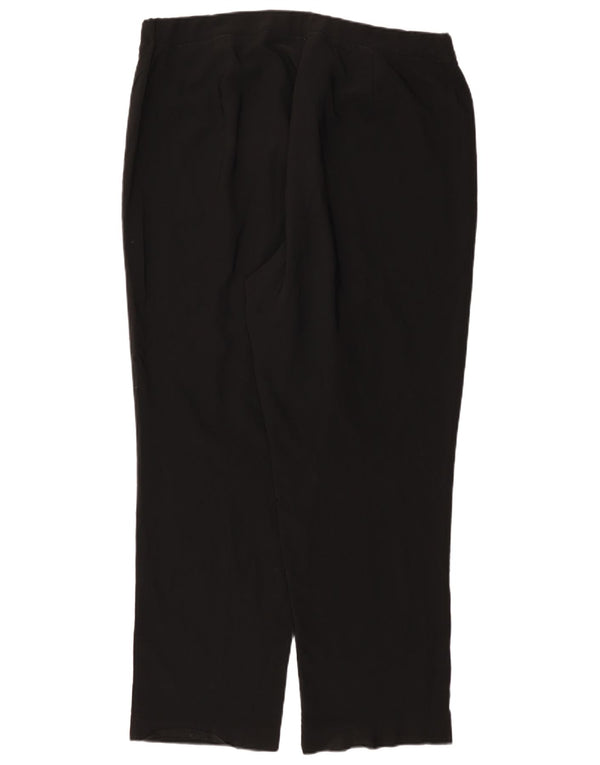 Marks & Spencer Pantalon décontracté autographe pour femme UK 18 XL W38 L30 Noir