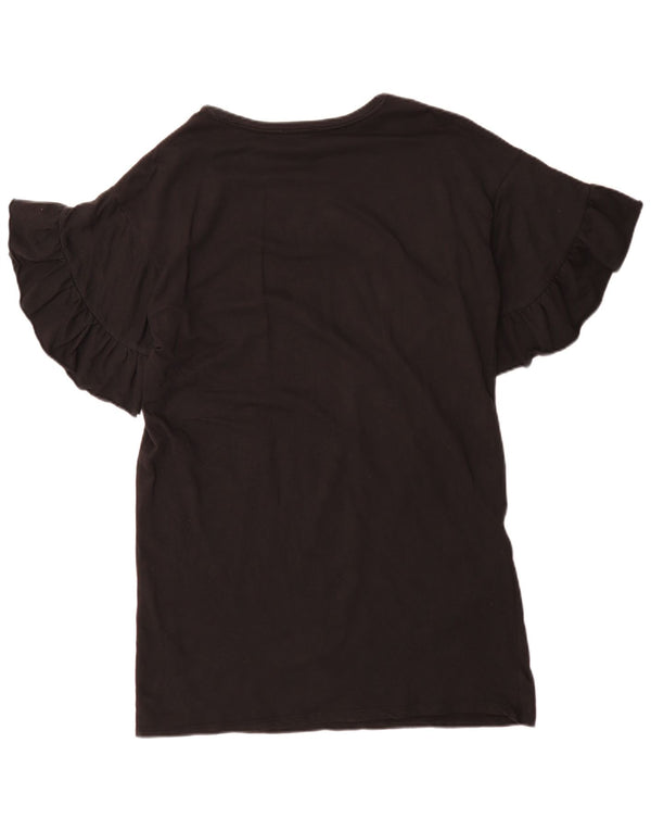 Zara Femme Trafaluc Robe T-Shirt Oversize UK 10 Petit Noir