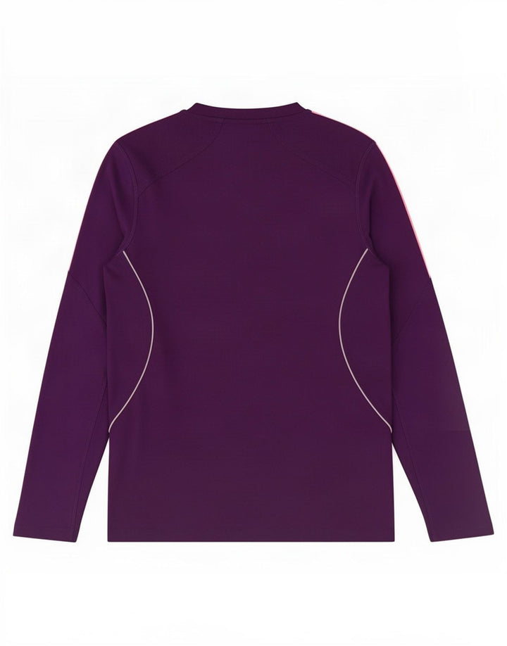 Adidas Haut à manches longues pour femme UK 12 Violet moyen Polyester