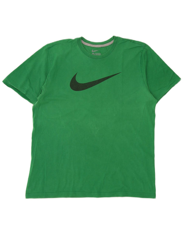 Nike T-shirt graphique coupe standard pour homme XL en coton vert