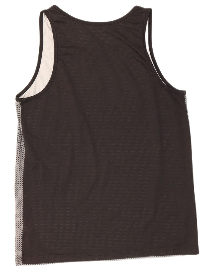 Adidas Hommes Climacool Débardeur Moyen Noir Rayé Polyester