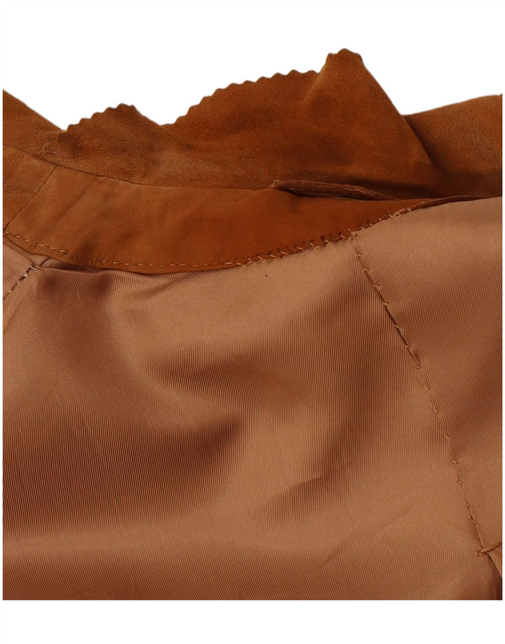 veste en daim homme vintage UK 38 Brun moyen