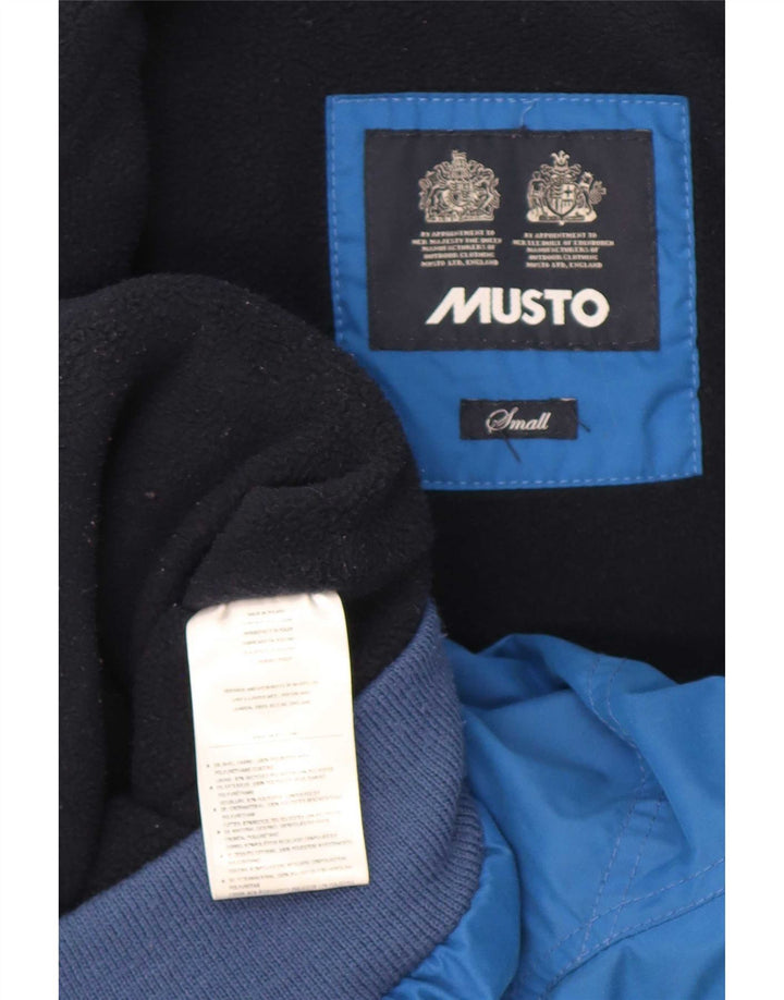 Musto Veste Bomber Coupe Ample pour Homme UK 36 Petit Bleu Polyester