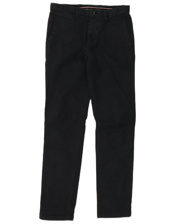 Tommy Hilfiger Pantalon Chino Droit Homme W30 L32 Bleu Marine Coton