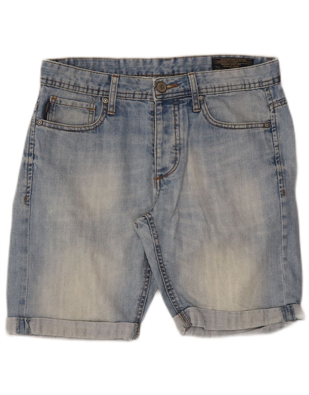 Jack & Jones Short En Jean W32 Homme Bleu Moyen