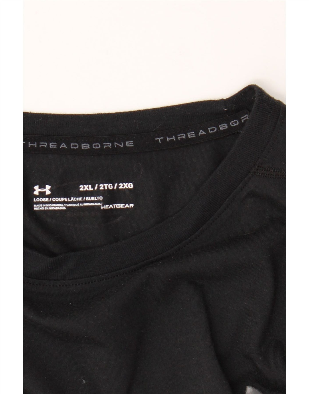 Under Armour Heat Gear T-Shirt Haut 2XL Homme Noir