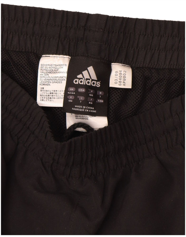ADIDAS Pantalon de survêtement pour homme UK 42/44 Large Noir Polyester