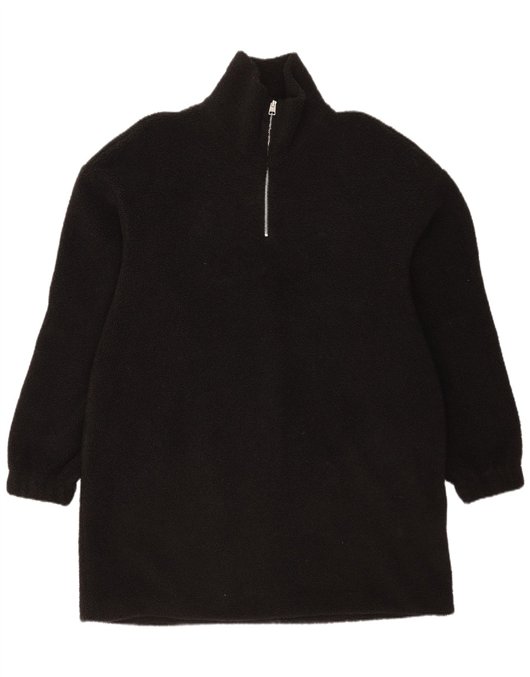 Cos Pull polaire à col zippé pour homme Grand noir Polyester