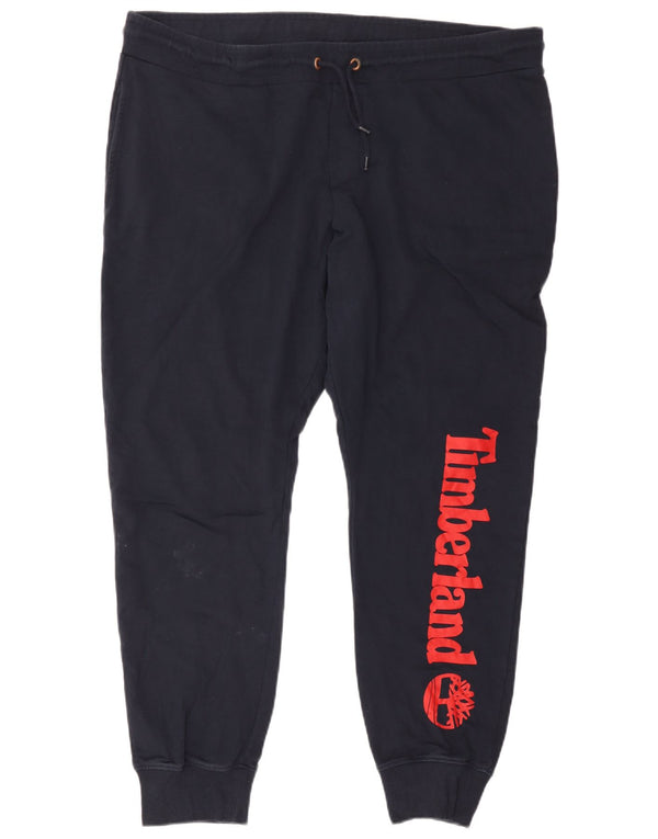 Timberland Pantalon de survêtement graphique pour homme Joggers 3XL en coton bleu marine