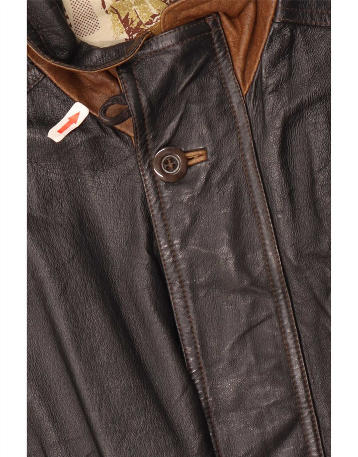 Creation Veste en cuir pour homme EU 48/50 Medium Noir