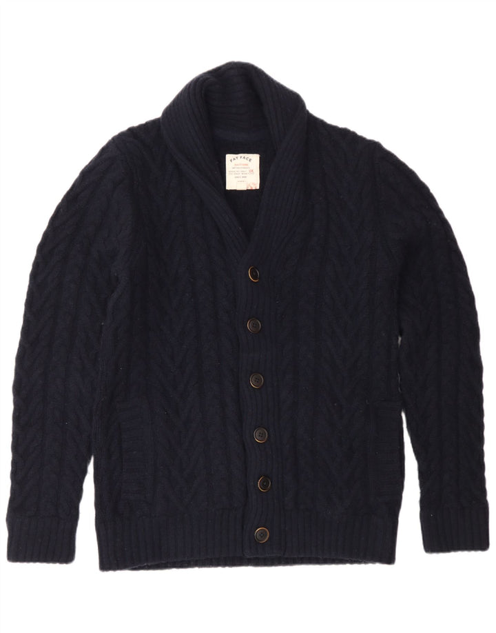 Fat Face Cardigan Pull Homme Bleu Marine Moyen Laine