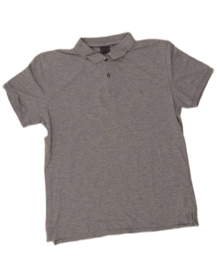 Calvin Klein Polo Homme Gris Moyen Coton