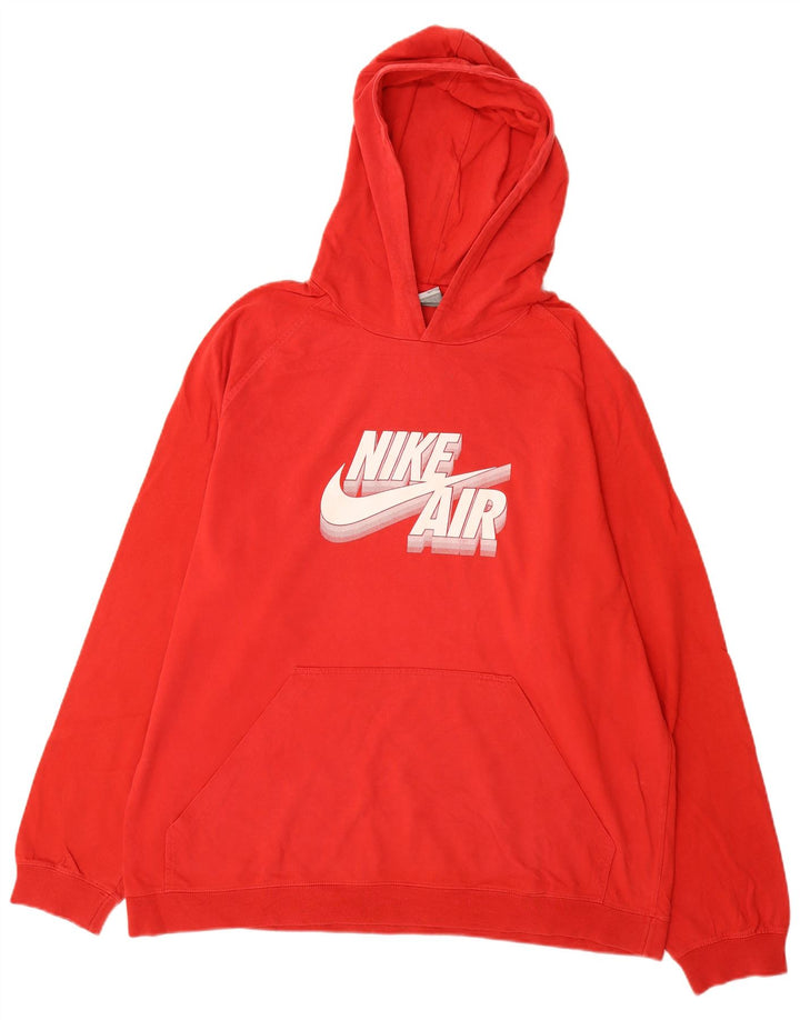 NIKE Pull à capuche Air Graphic pour homme UK 45/47 XL Rouge Coton