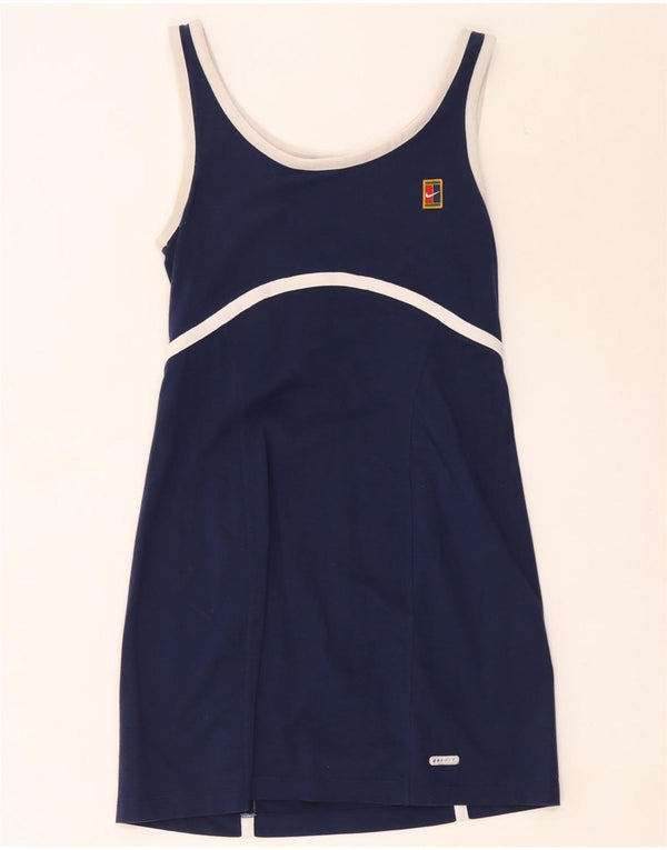 Robe de tennis Nike Dri Fit pour femme US 8/10 Bleu marine moyen Colourblock
