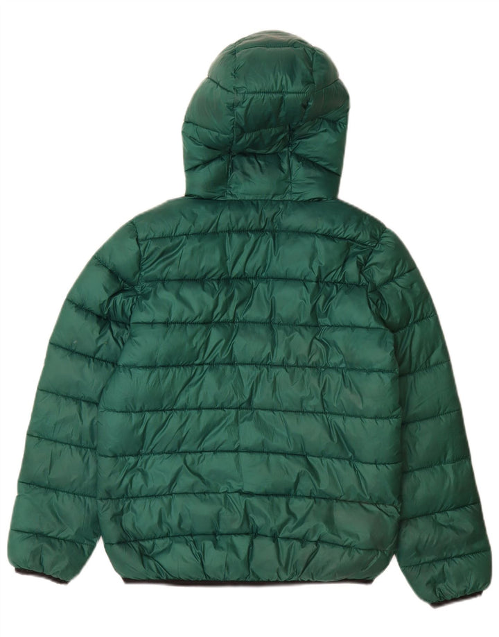 Champion Veste matelassée à capuche garçon 9-10 ans vert moyen polyester