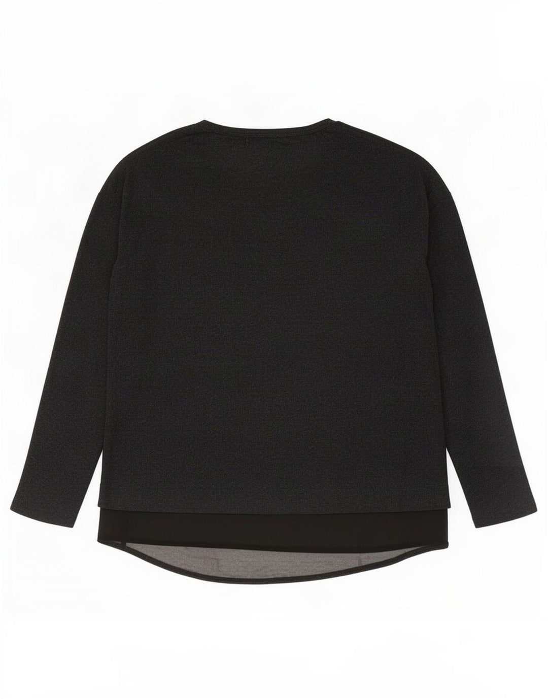 Zara Femme Haut Oversize Manches Longues UK 10 Petit Gris Colorblock