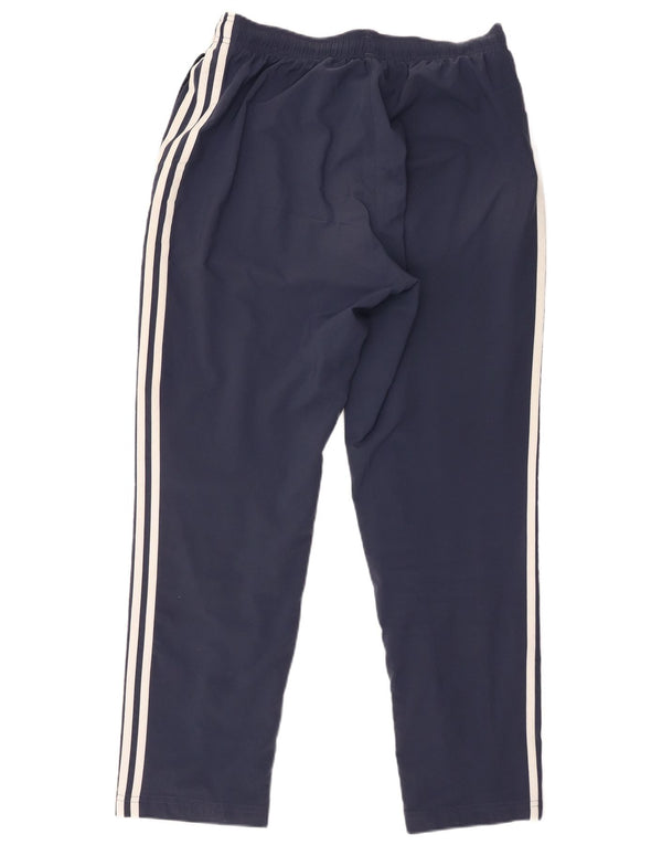 Adidas Pantalon de survêtement pour homme UK 42/44 Large Bleu Marine Polyester