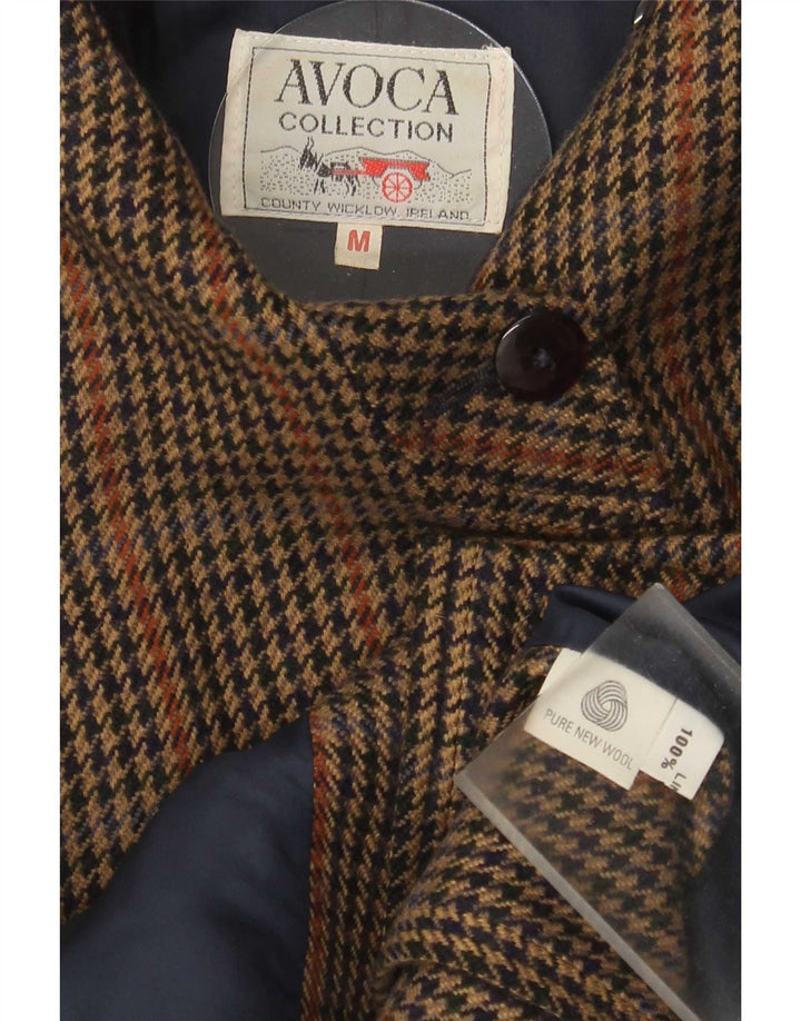 Avoca Veste bomber surdimensionnée pour femme UK 14 Pied-de-poule Marron moyen