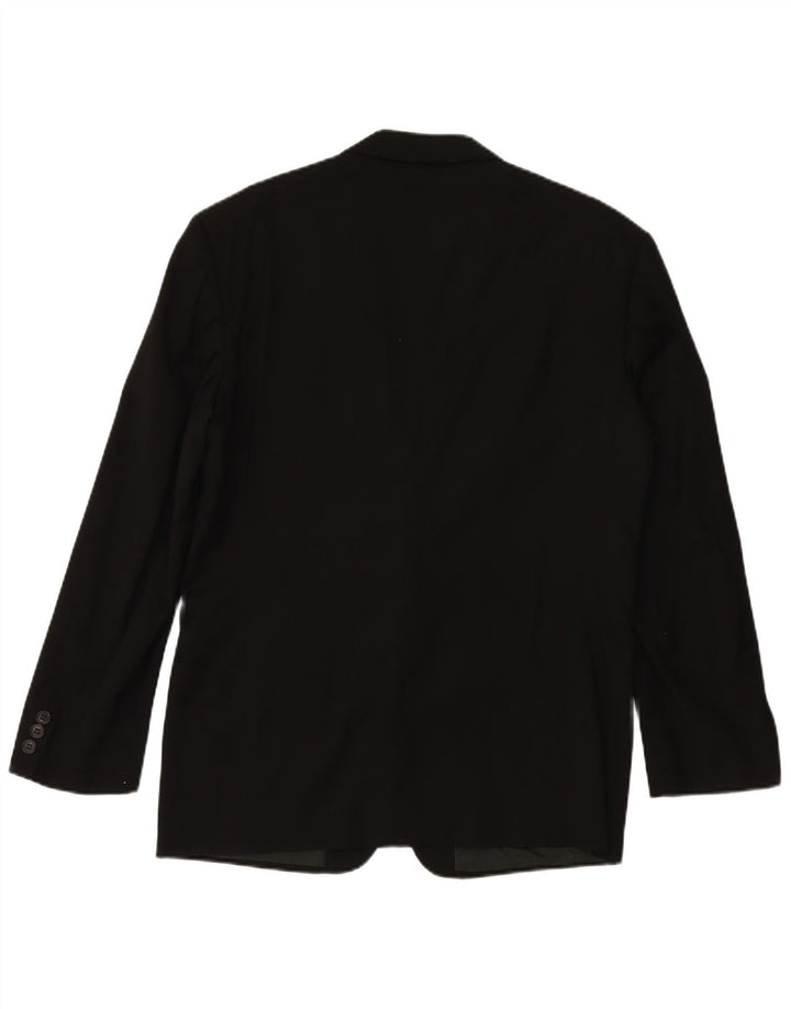 GIORGIO ARMANI Mens 2 Button Blazer Jacket UK 38 Medium Black