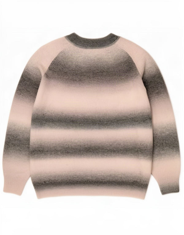 Marks & Spencer Pull col bateau pour femme UK 16 Large Gris Rayé