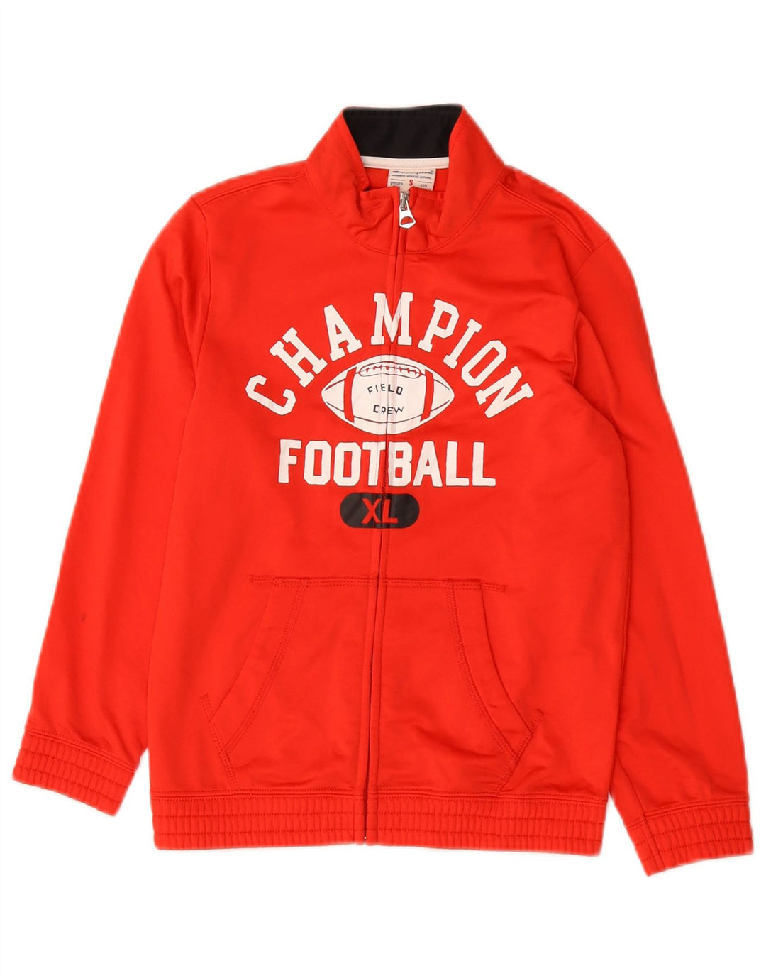 Champion Veste de Survêtement Graphique Garçon 7-8 Ans Petit Rouge Polyester